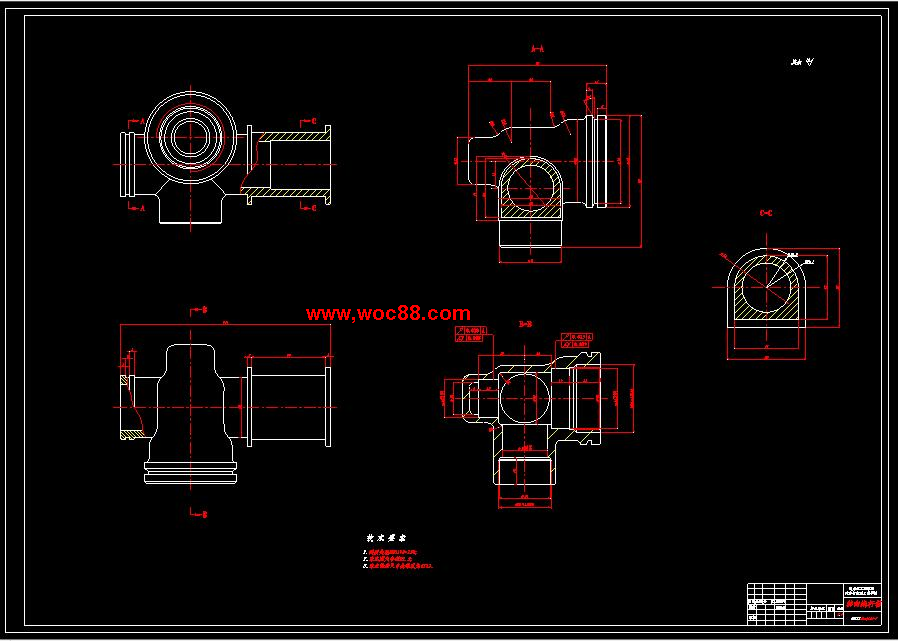 （全套CAD）汽車齒輪齒條式轉向器設計（終稿）CAD截圖07