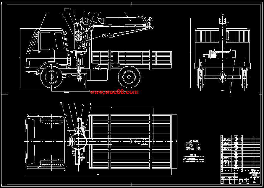 （全套CAD）汽車隨車起重機設計（終稿）CAD截圖01