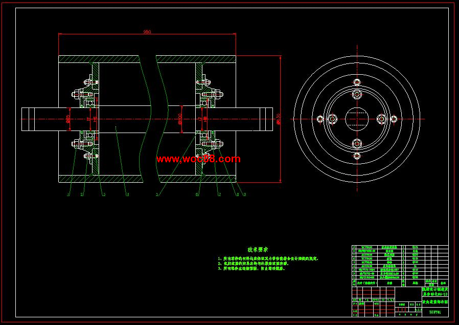 （全套CAD）波狀擋邊傾角輸送機的設計（終稿）CAD截圖02