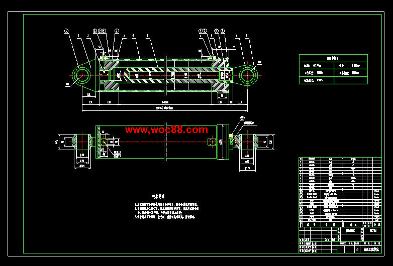 （全套CAD）混凝土泵車回轉機構及臂架油缸和回轉臺的設計（終稿）CAD截圖03