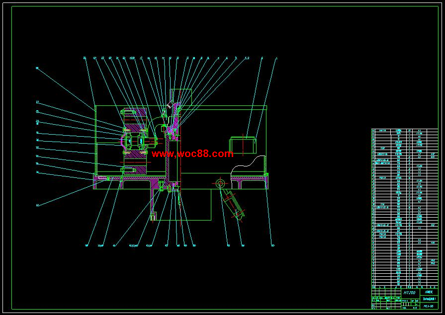 （全套CAD）混輾式混砂機機械結構設計（終稿）CAD截圖02