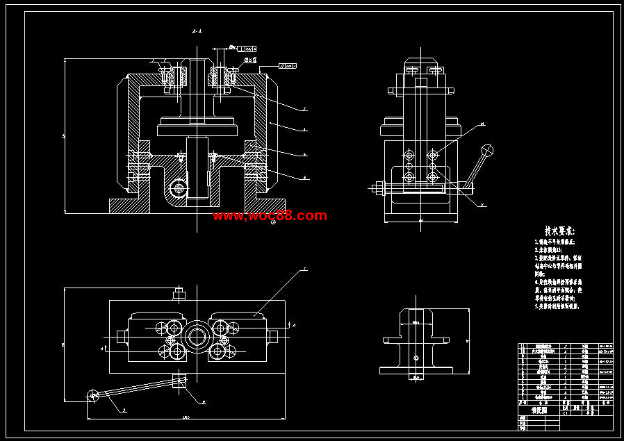 （全套CAD）法蘭盤831004加工工藝及鉆4XΦ9孔夾具設計（終稿）CAD截圖01