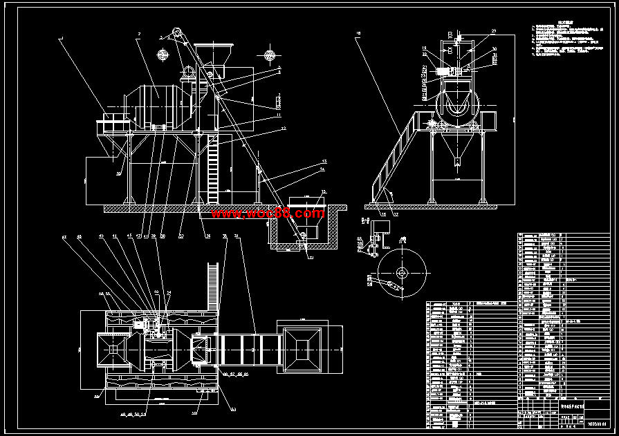 （全套CAD）滑道式提升機及其控制電路的設計（終稿）CAD截圖01