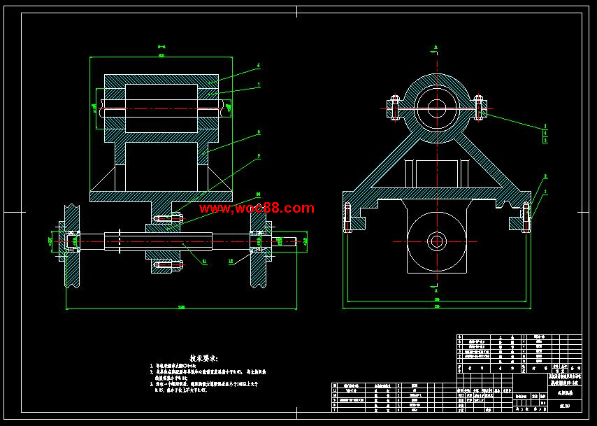 （全套CAD）深孔加工專用機床設計（終稿）CAD截圖03