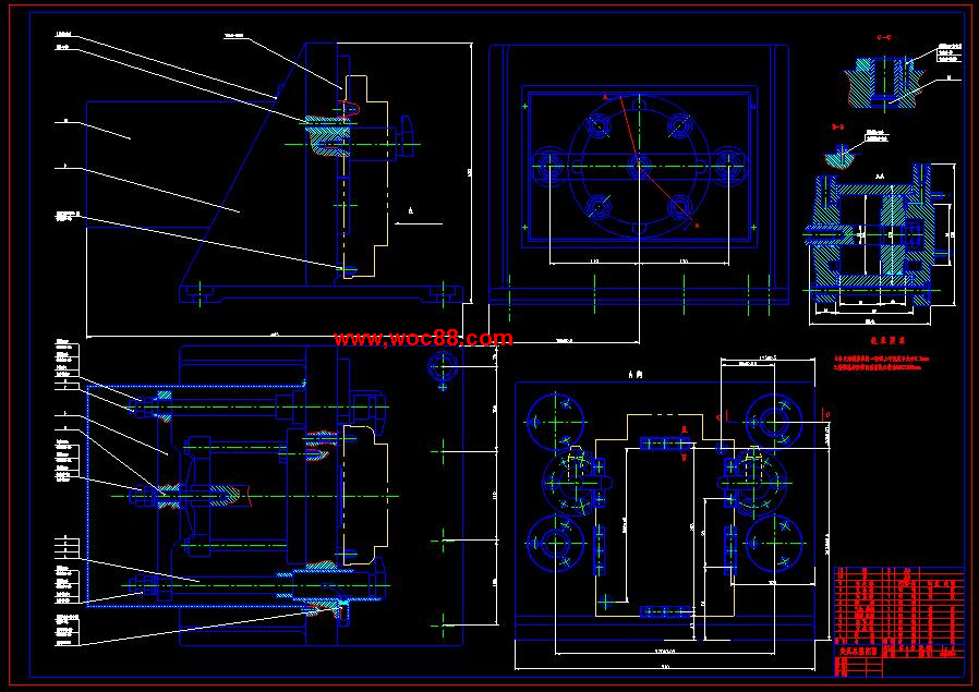 （全套CAD）汽車變速箱上蓋鉆孔組合機床設計（終稿）CAD截圖04