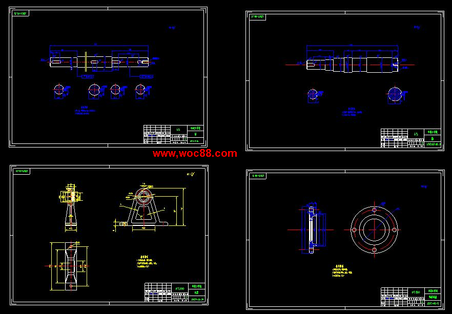 （全套CAD）滾筒式蔬菜清洗機設計（終稿）CAD截圖04