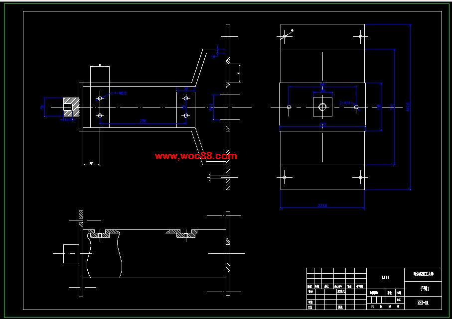 （全套CAD）汽車工業用裝裝卸機械手結構設計（終稿）CAD截圖02