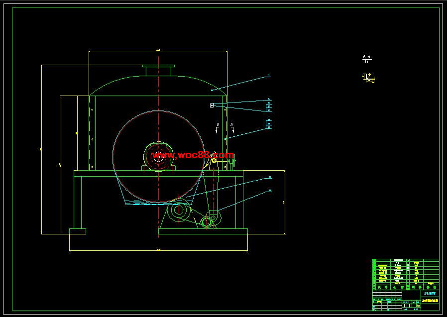 （全套CAD）滾筒干燥器設計（終稿）CAD截圖05