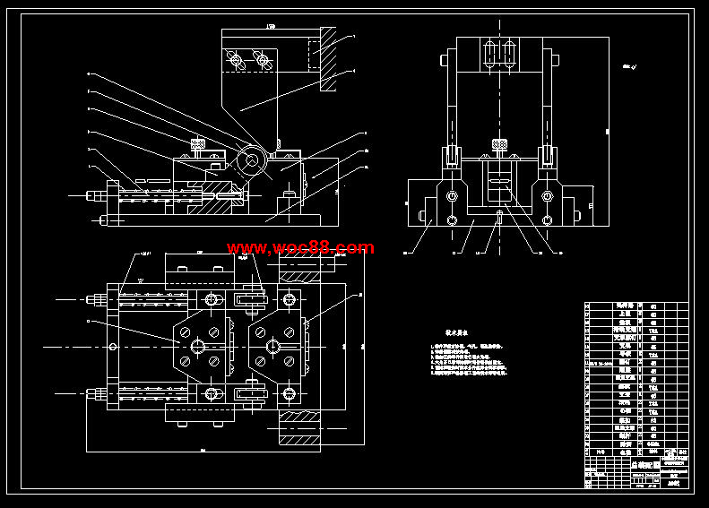 （全套CAD）滾柱夾持式自動送料裝置設計（終稿）CAD截圖01