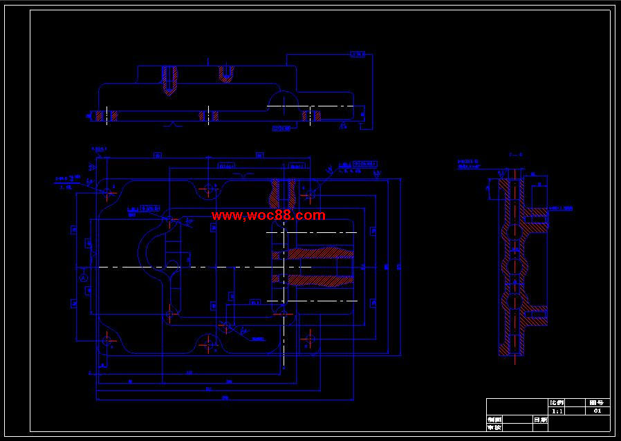 （全套CAD）汽車變速箱上蓋鉆孔組合機床設計（終稿）CAD截圖02