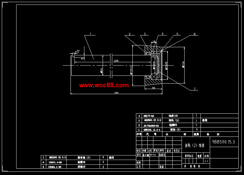 （全套CAD）滑道式提升機及其控制電路的設計（終稿）CAD截圖05