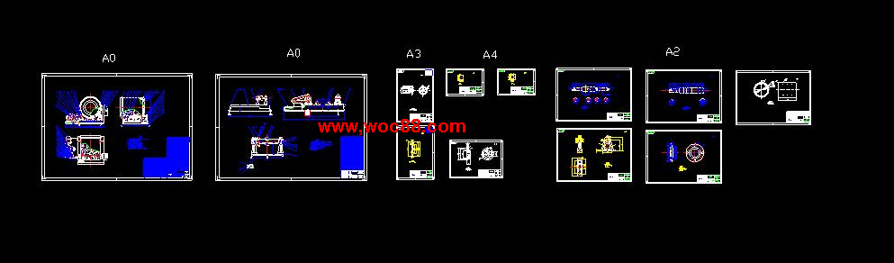 （全套CAD）滾筒式蔬菜清洗機設計（終稿）CAD截圖05