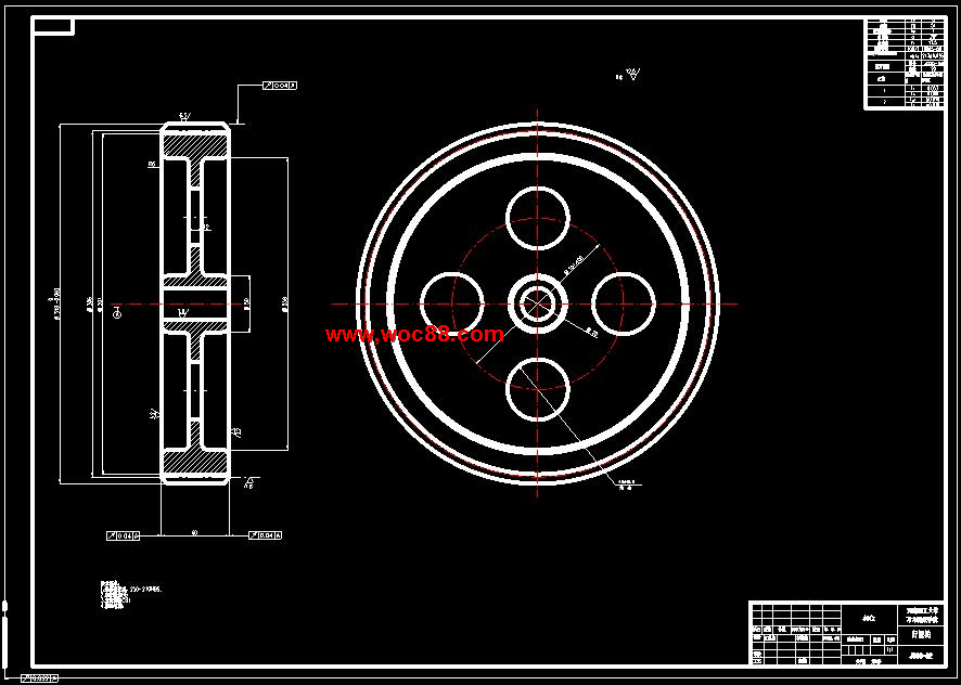 （全套CAD）滾筒式絞車傳動系統設計（終稿）CAD截圖05