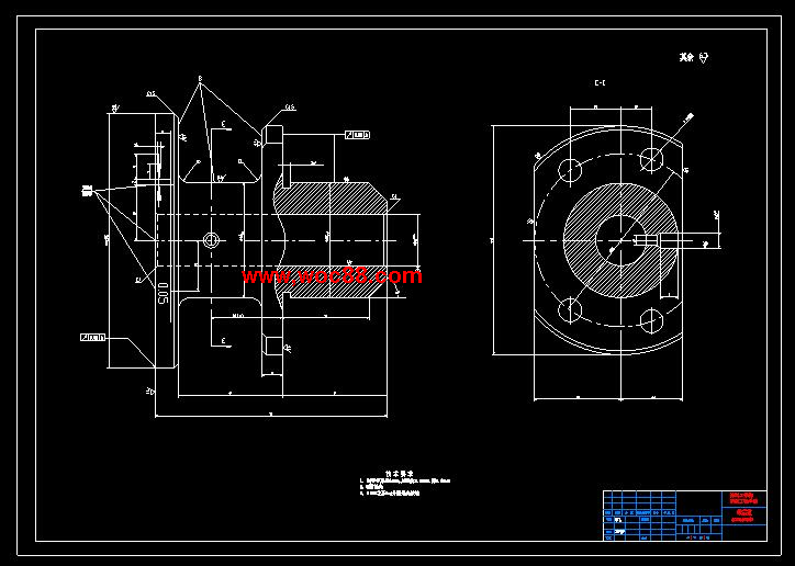 （全套CAD）法蘭盤831004加工工藝規程及鉆φ4孔夾具設計（終稿）CAD截圖03