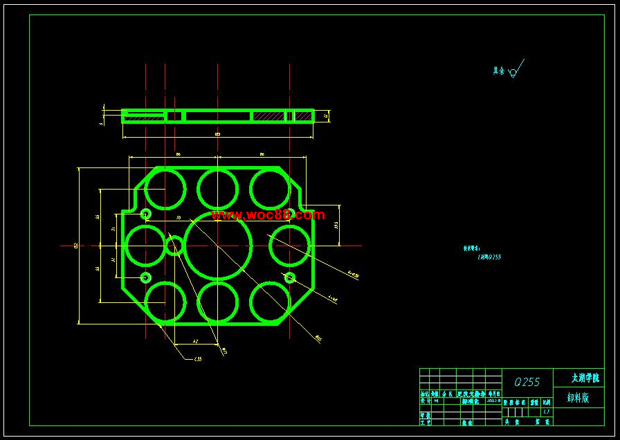 （全套CAD）深筒件的沖壓工藝及模具設計（終稿）CAD截圖07