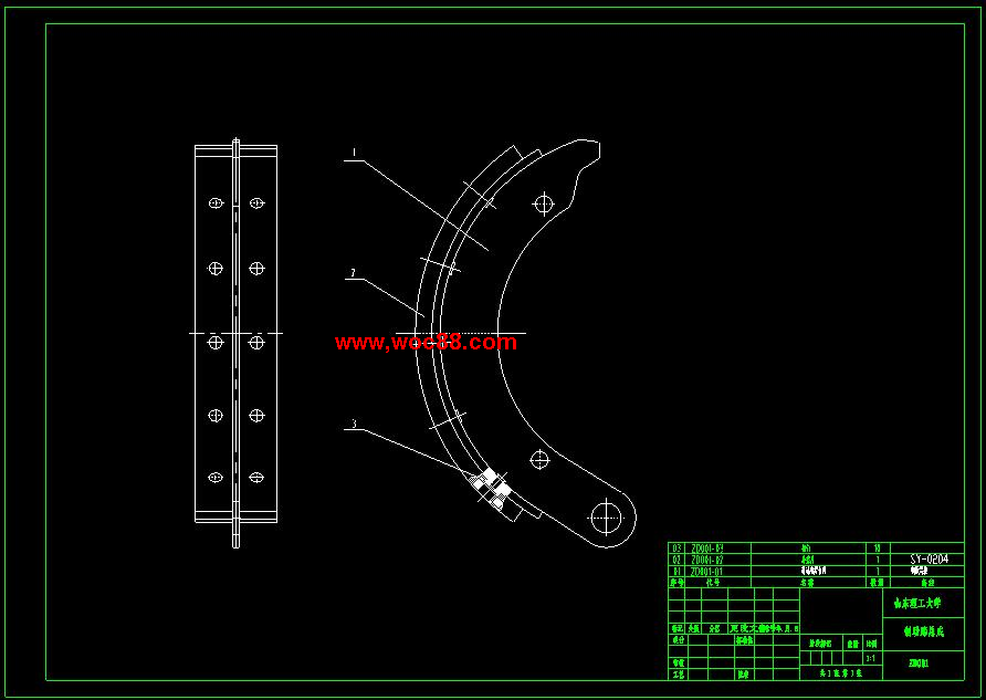 （全套CAD）汽車鼓式制動器設計（終稿）CAD截圖04
