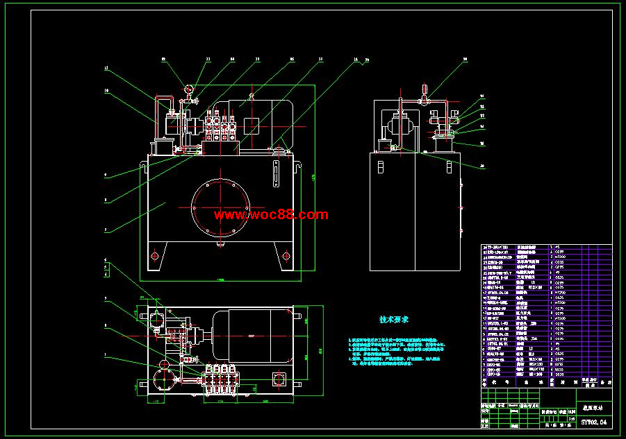 （全套CAD）海洋采礦破碎試驗臺液壓系統設計（終稿）CAD截圖02