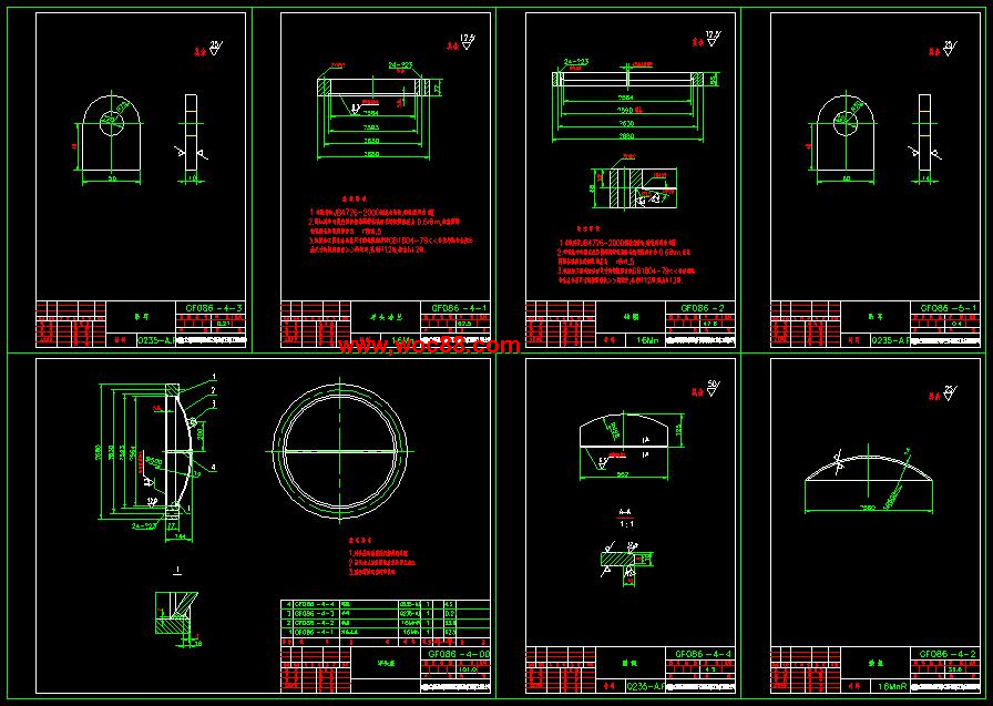 （全套CAD）浮頭式換熱器設計（終稿）CAD截圖05