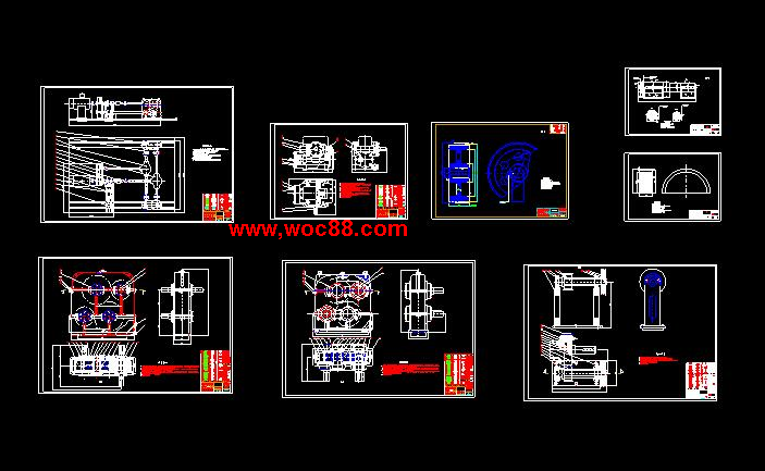 （全套CAD）汽車驅動橋試驗臺的設計（終稿）CAD截圖08