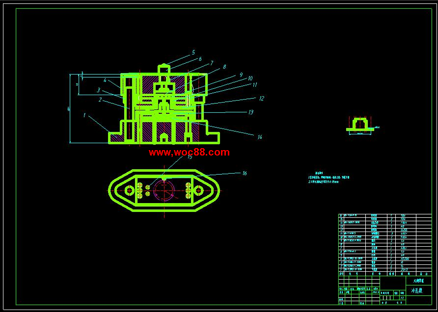 （全套CAD）深筒件的沖壓工藝及模具設計（終稿）CAD截圖01