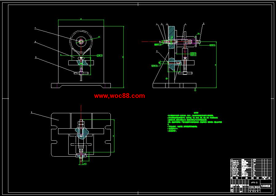 （全套CAD）法蘭盤831004加工工藝規程及銑距軸線兩側面34平面夾具設計（終稿）CAD截圖01