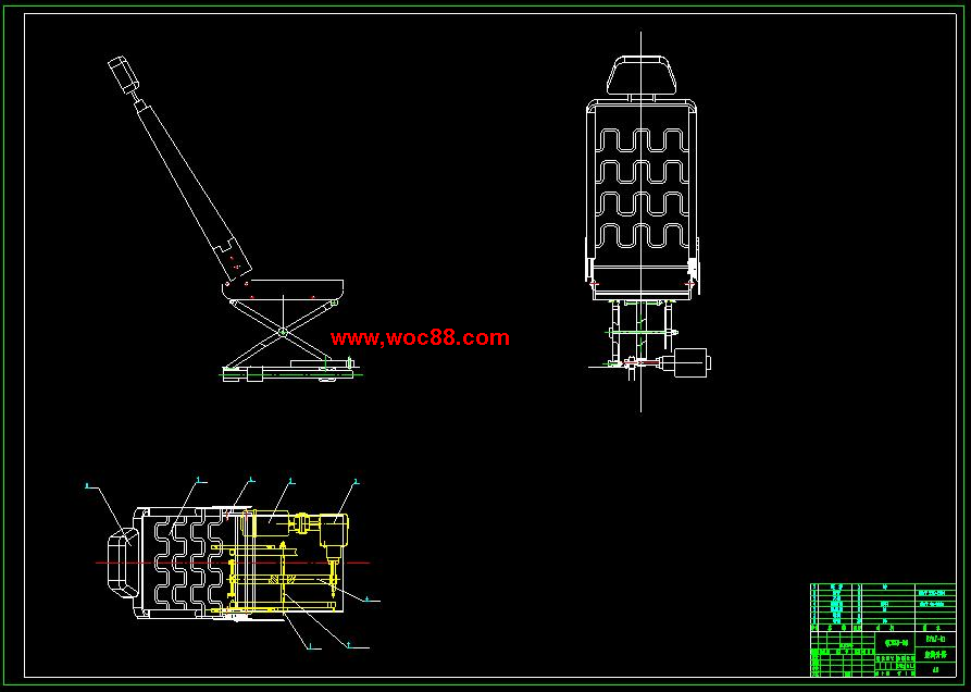 （全套CAD）汽車多向調節電動座椅設計（終稿）CAD截圖02