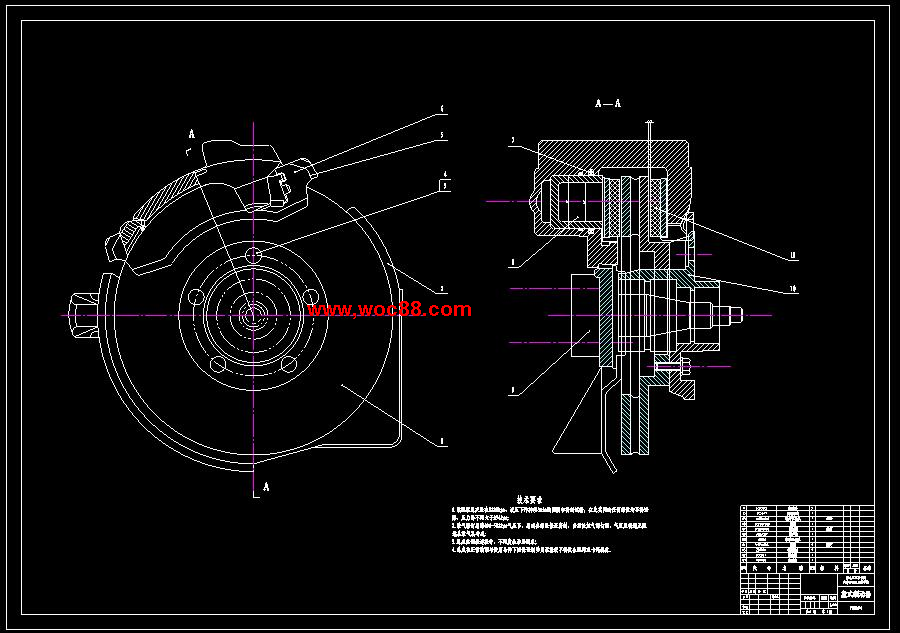 （全套CAD）汽車制動系統的設計（終稿）CAD截圖01