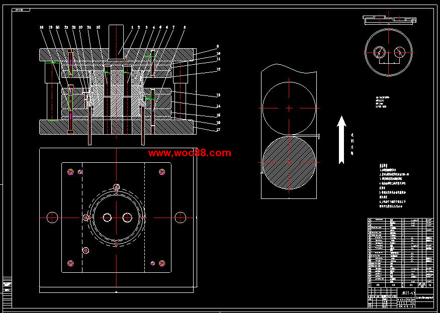 （全套CAD）汽車喇叭消聲器隔板沖壓模具設計（終稿）CAD截圖01