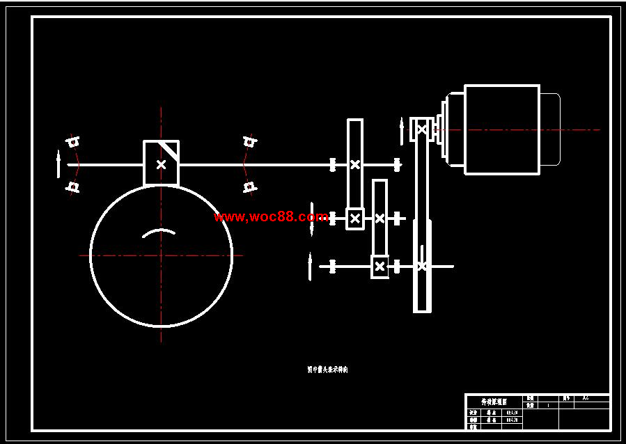 （全套CAD）汽車制動蹄圓柱面專用銑床旋轉機構及床身部件設計（終稿）CAD截圖05