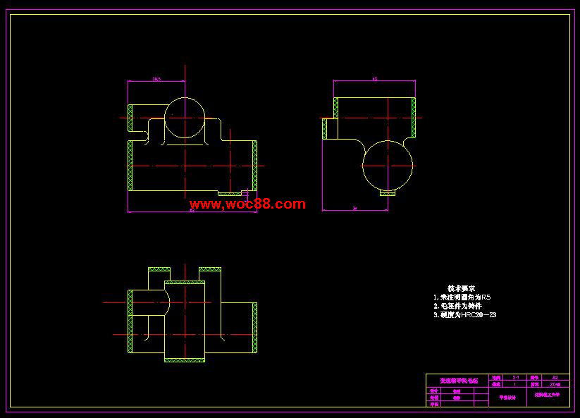 （全套CAD）汽車變速箱導塊的工藝工裝設計（終稿）CAD截圖03
