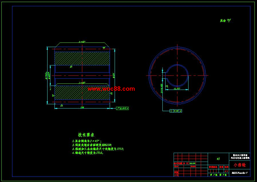 （全套CAD）汽車變速器性能試驗臺的設計（終稿）CAD截圖06