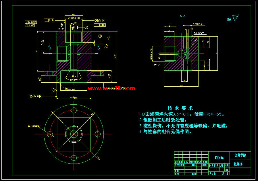 （全套CAD）汽車發動機油路測量設備的機構設計（終稿）CAD截圖03