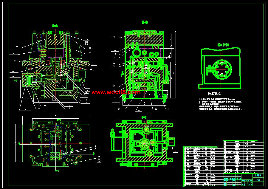 （全套CAD）汽車發動機附件箱多孔加工專機的設計（終稿）CAD截圖02