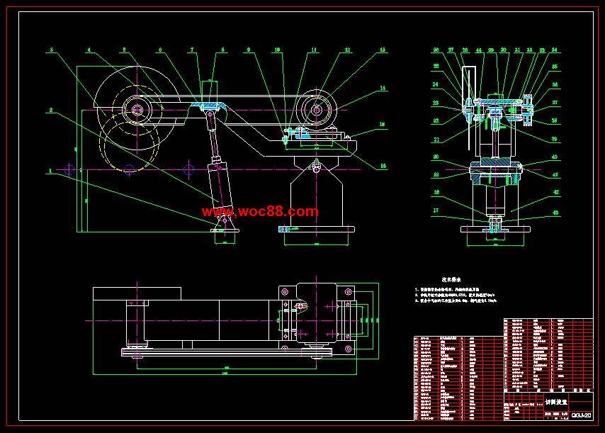 （全套CAD）棒料切割機設計（終稿）CAD截圖02