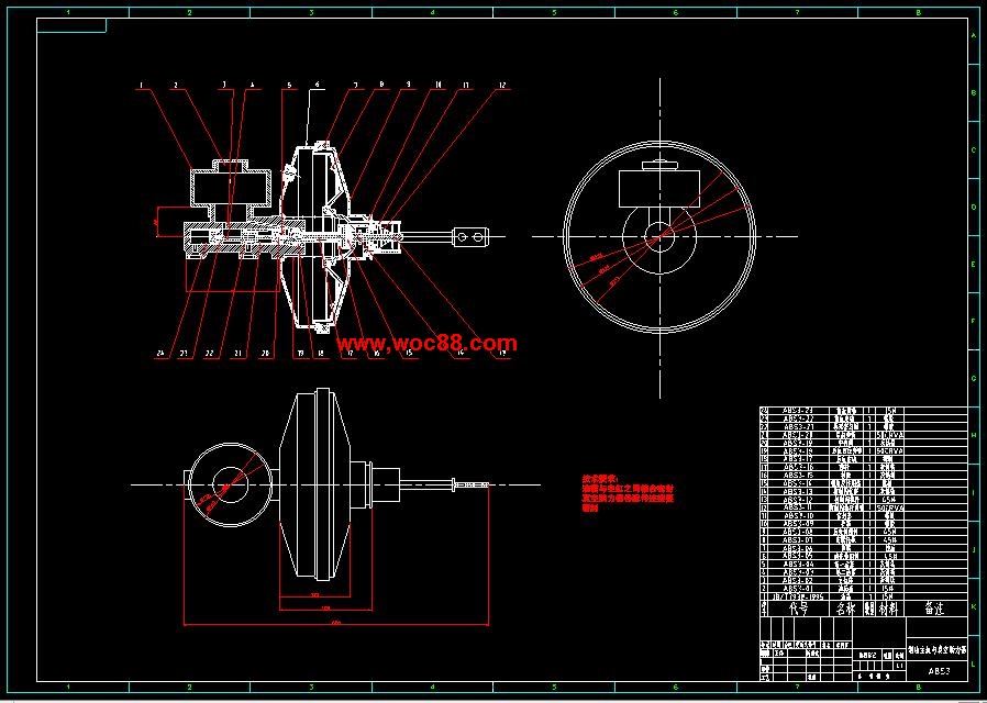 （全套CAD）汽車ABS系統及控制系統設計（終稿）CAD截圖05