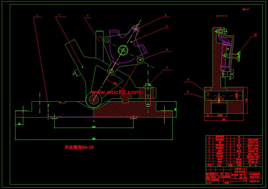 （全套CAD）汽車中間軸軸承支架的機械加工工藝規程及工藝裝備設計（終稿）CAD截圖03