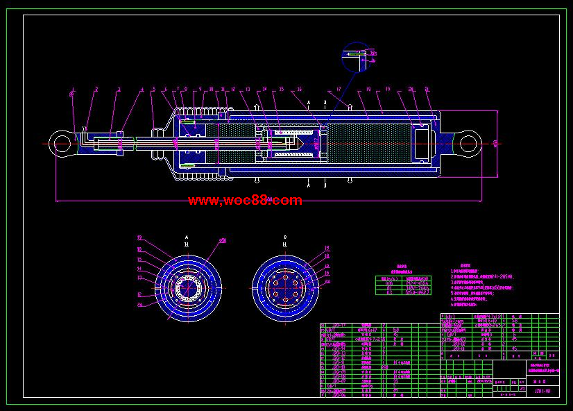 （全套CAD）汽車半主動懸架磁流變減震器的設計及仿真（終稿）CAD截圖01