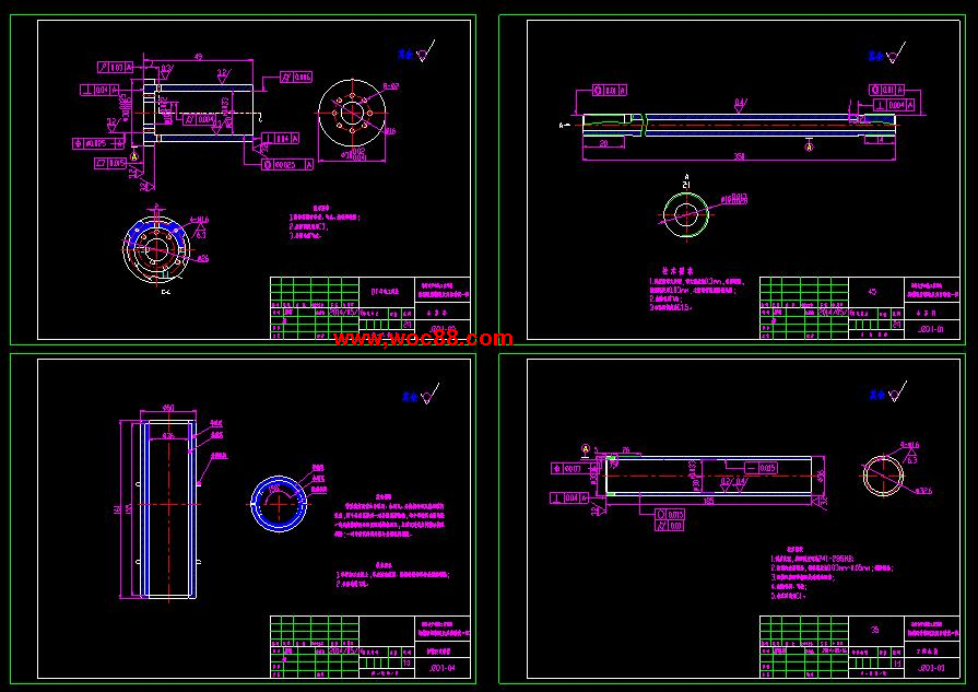 （全套CAD）汽車半主動懸架磁流變減震器的設計及仿真（終稿）CAD截圖02