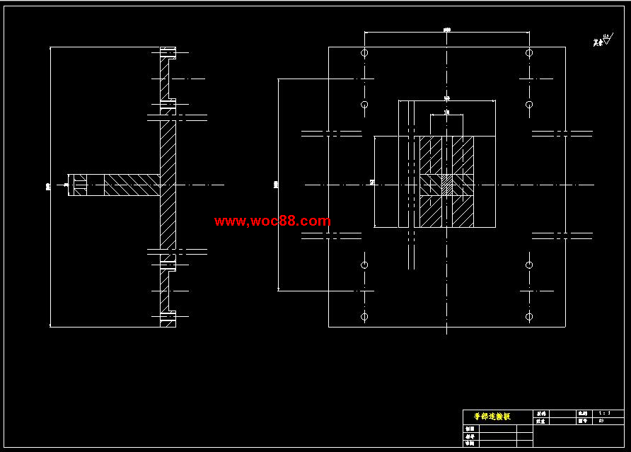 （全套CAD）模切機上下料機械手結構設計（終稿）CAD截圖07