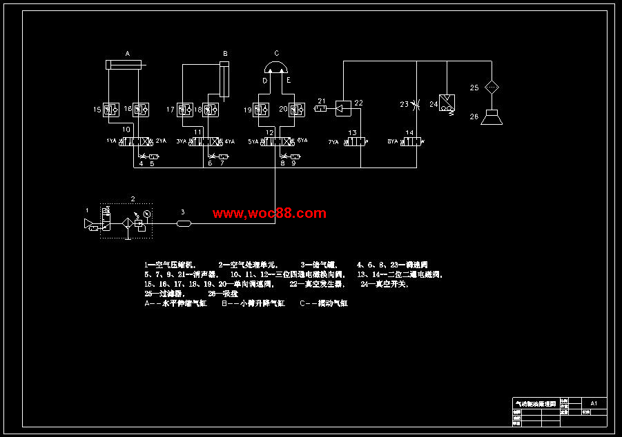 （全套CAD）模切機上下料機械手結構設計（終稿）CAD截圖05