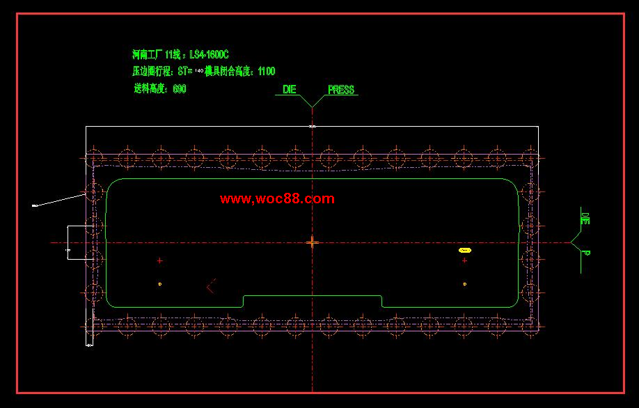 （全套CAD）汽車臥鋪蓋板拉延模設計（終稿）CAD截圖06