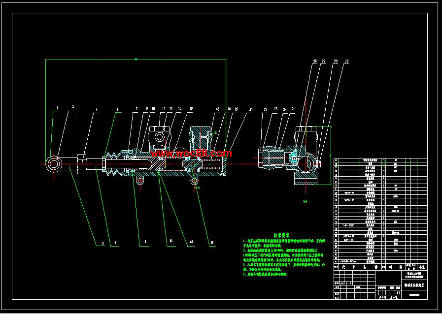 （全套CAD）汽車制動系統的設計（終稿）CAD截圖06