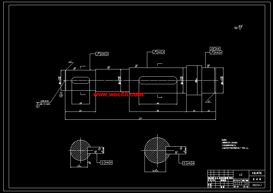 （全套CAD）槽輪間歇回轉機構的設計（終稿）CAD截圖06