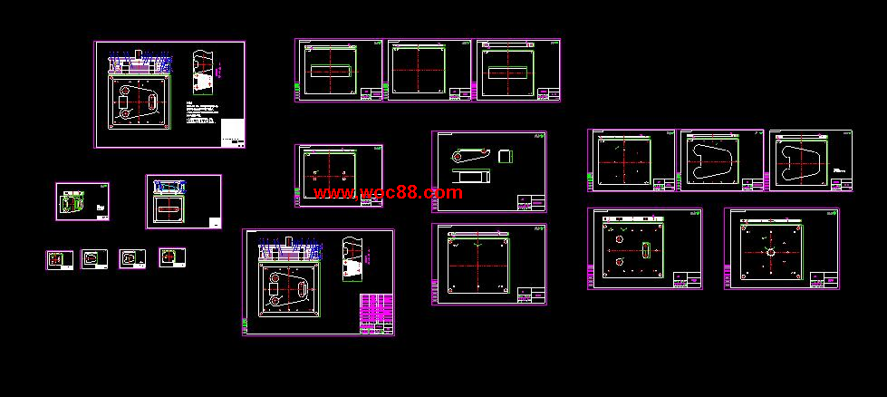 （全套CAD）汽車零件牛桿調整臂的模具設計（終稿）CAD截圖07