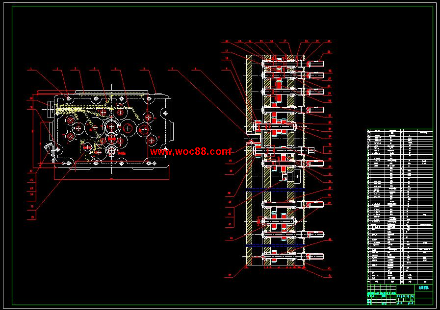 （全套CAD）汽車發動機附件箱多孔加工專機的設計（終稿）CAD截圖01