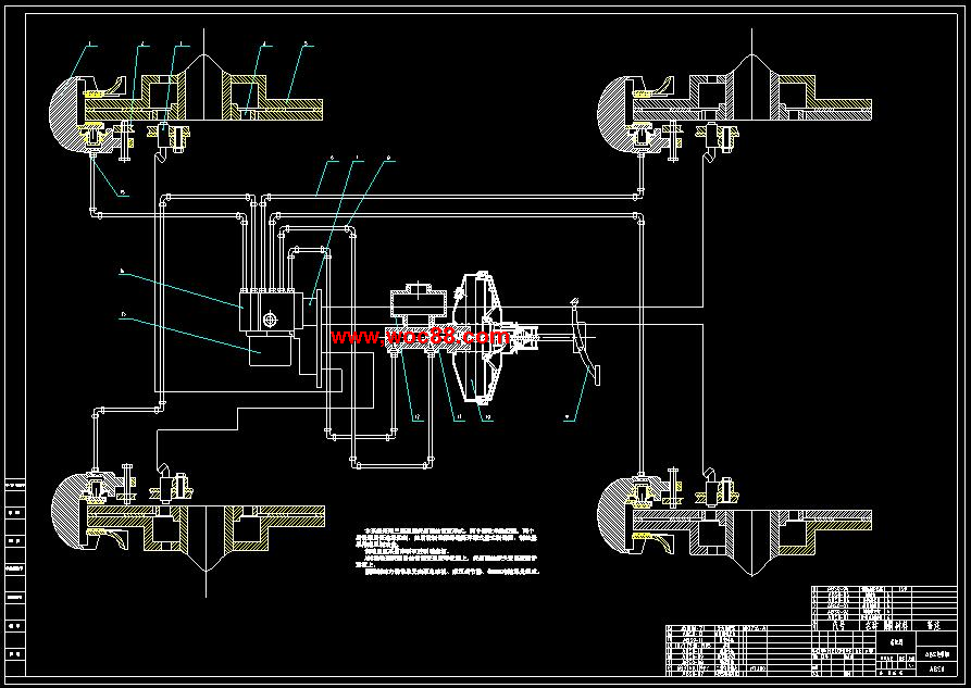 （全套CAD）汽車ABS系統及控制系統設計（終稿）CAD截圖01