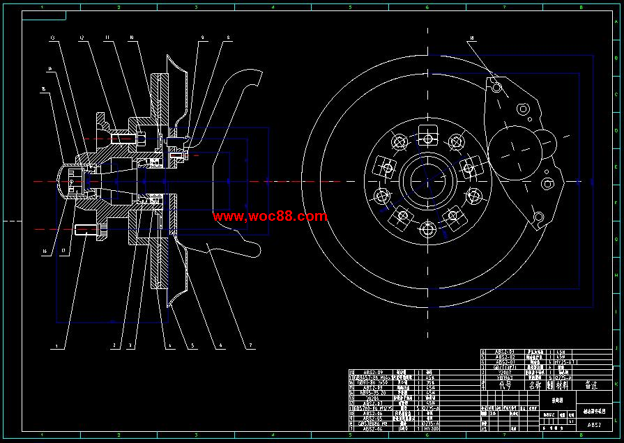 （全套CAD）汽車ABS系統及控制系統設計（終稿）CAD截圖03