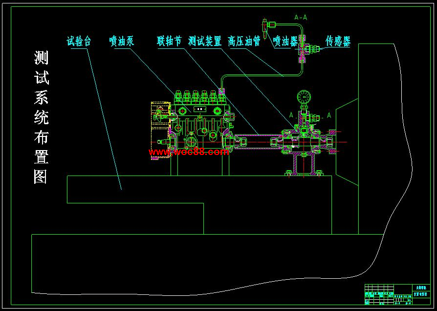 （全套CAD）汽車發動機油路測量設備的機構設計（終稿）CAD截圖04