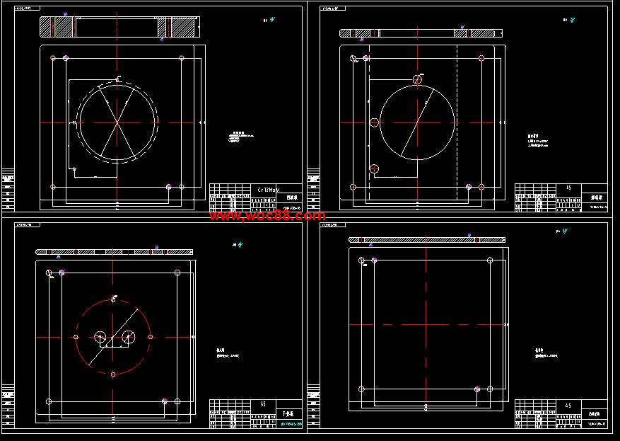 （全套CAD）汽車喇叭消聲器隔板沖壓模具設計（終稿）CAD截圖02