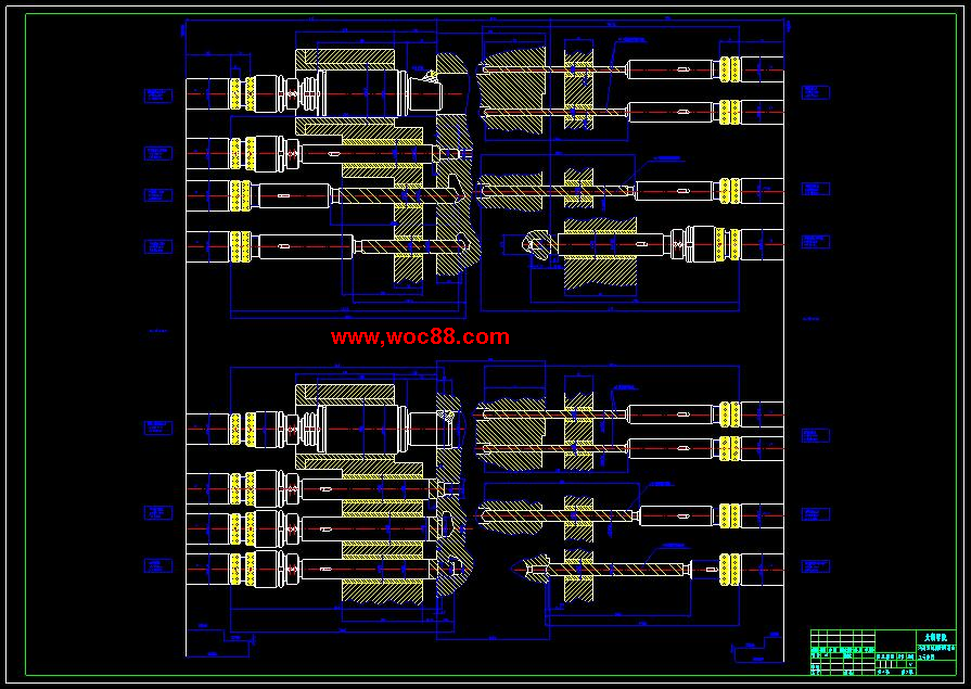 （全套CAD）汽車發動機附件箱多孔加工專機的設計（終稿）CAD截圖04